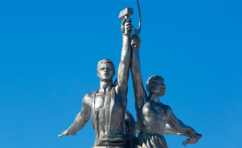 Worker and Kolkhoz Woman monument, Moscow, Russia