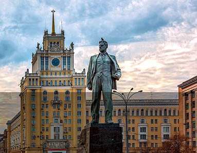 Monument to V.Mayakovsky, Moscow, Russia